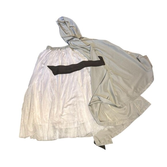 Eclin One Shoulder long Apron Dress NWT Sage Green S/M Tutu Tule Skirt Japan - Picture 11 of 16